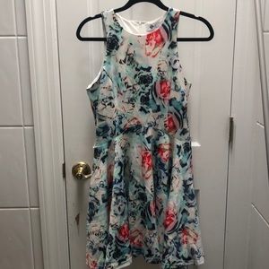 Colorful rose dress